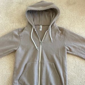 American Apparel Flex Fleece women’s XS beige hoodie